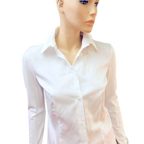 Anatomie Top Button Up Shirt Blouse Size Small  Buttoned Cuffs New with out tag - Picture 2 of 8